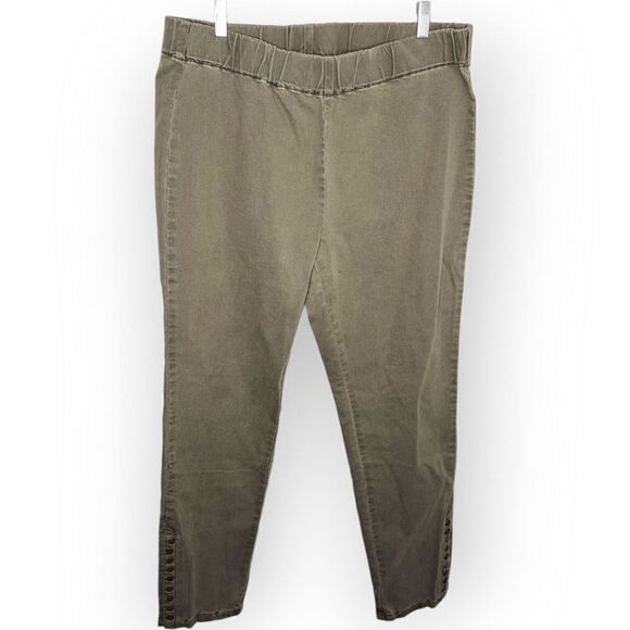 Soft Surroundings Pippa Pull On Pants in Green size Large - Picture 1 of 7